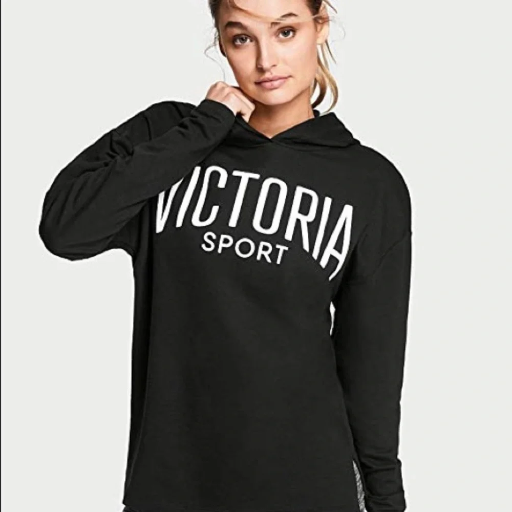 NWT Victoria's Secret Sport: Rare 🔥 Various Sized Black Logo Workout Hoodie - Picture 1 of 4